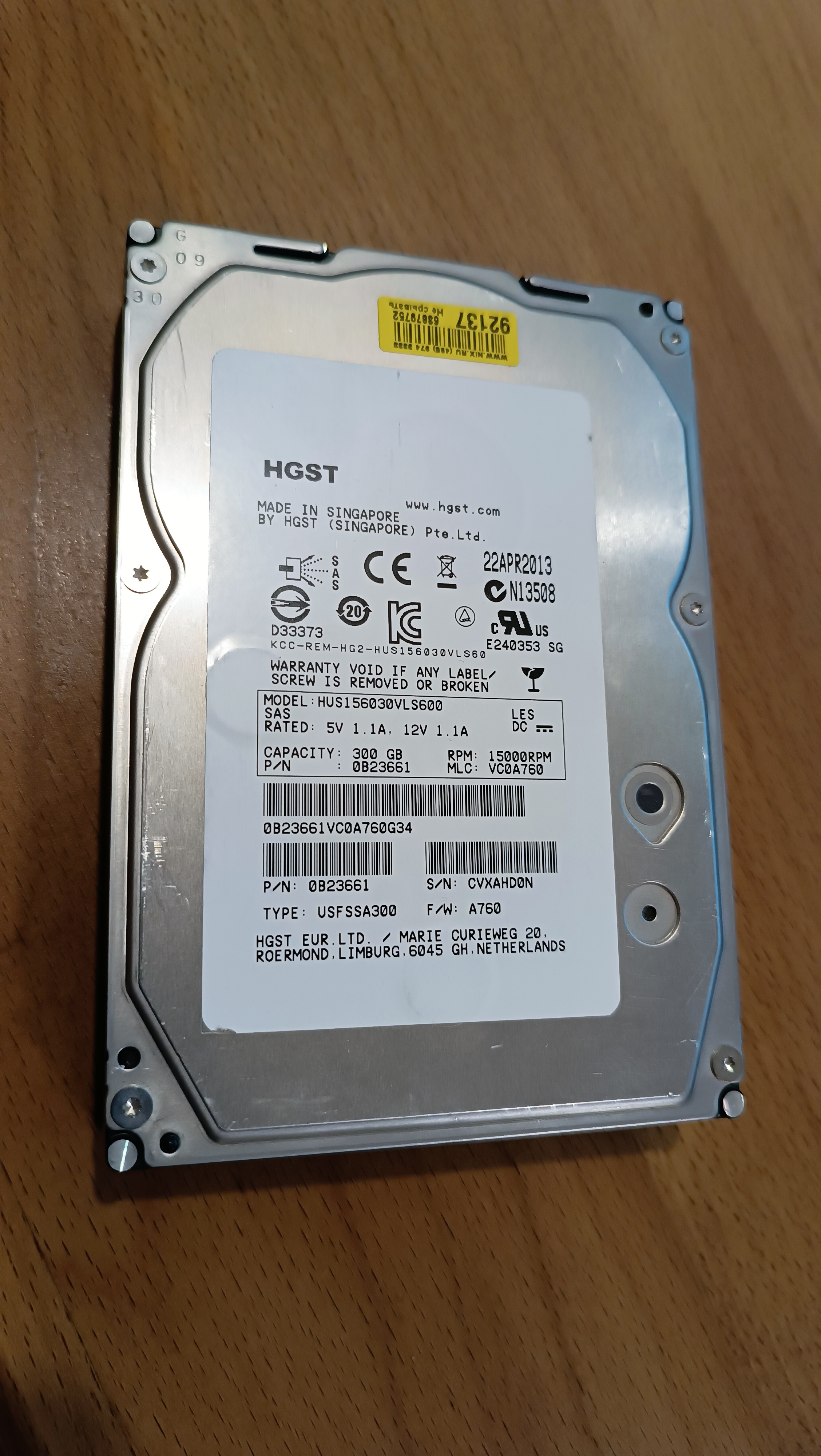 SAS2 300 Gb